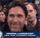 henrik lundqvist is a new york rangers legend in the crowd