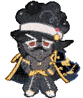 a cartoon of a man with a mustache and a bandana on his head
