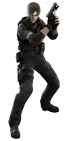 a man is holding a gun in a video game