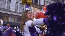 trumpets cheer dance cheerleader celebration macys day parade