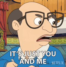 Its Just You And Me Marty Glouberman GIF - Its Just You And Me Marty Glouberman Big Mouth GIFs
