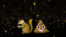 Squirrel Poop Emoji GIF - Squirrel Poop Emoji Smile GIFs