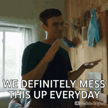 We Definitely Mess This Up Everyday Mitch Moffit GIF - We Definitely Mess This Up Everyday Mitch Moffit Shut It Off Asap GIFs