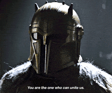 The Mandalorian The Armourer GIF - The Mandalorian The Armourer You Are The One Who Can Unite Us GIFs
