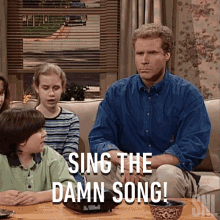 Sing The Damn Song Will Ferrell GIF - Sing The Damn Song Will Ferrell Saturday Night Live GIFs