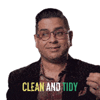 Clean And Tidy Aleem Jaffer Sticker - Clean And Tidy Aleem Jaffer Push Stickers