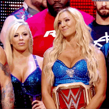 Charlotte Flair Raw Womens Champion GIF - Charlotte Flair Raw Womens Champion Dana Brooke GIFs