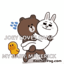 Cony And Brown In Love GIF