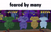 a screenshot of a video game with the words " feared by many " at the top