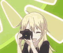 Anime Taking Pictures GIF