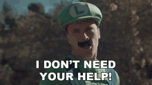 I Dont Need Your Help Luigi GIF - I Dont Need Your Help Luigi Jordyn GIFs