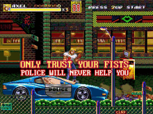 Streets Of Rage Only Trust Your Fists GIF