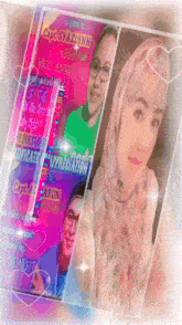 a woman in a hijab is standing next to a sign that says capt syazillynn