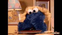 Cookie Monster Baby Cookie Monster GIF - Cookie Monster Baby Cookie Monster Eating Cookie GIFs