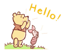 Winnie The Pooh Piglet GIF - Winnie The Pooh Piglet Hello GIFs