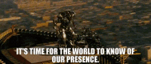 Transformers Megatron GIF - Transformers Megatron Its Time For The World GIFs