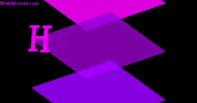 a black background with pink and purple stripes and the words happy