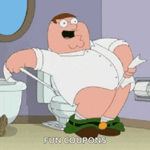 Peter Griffin Toilet Paper GIF - Peter Griffin Toilet Paper Family Guy GIFs