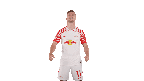 Excited Timo Werner Sticker - Excited Timo Werner Rb Leipzig Stickers