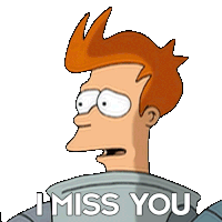 I Miss You Philip J Fry Sticker - I Miss You Philip J Fry Futurama Stickers
