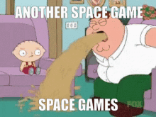family guy vomit vomiting space game space games