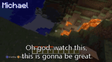 a screenshot of a video game with the name michael
