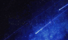 流星群 宇宙 綺麗　美しい　アニメ GIF - Charlotte Meteor Shower Shooting Star GIFs