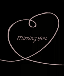 missing you love heart