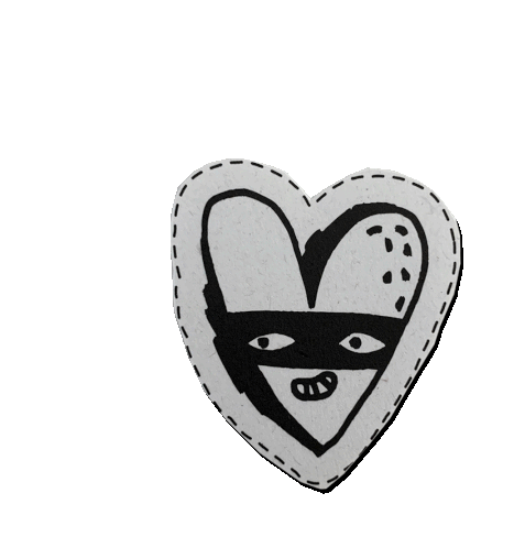 Love Heart Sticker - Love Heart Sad Stickers
