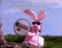 energizer bunny still going she just keeps going