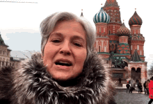 Jill Stein Red Square GIF