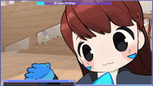 a computer screen shows a cartoon character and the words 25 subs = 50 situps