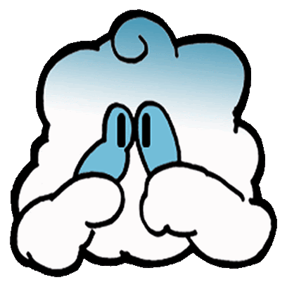 Clouds Moon Sticker - Clouds Moon Transparent - Discover & Share GIFs