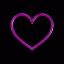 love i love you heart neon purple heart