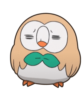 Rowlet Pokemon Sticker - Rowlet Pokemon Frustrated - Discover & Share GIFs