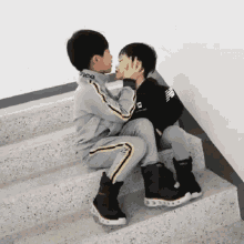 Asia Stairs GIF - Asia Stairs Kisses GIFs