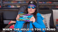 When The Holo Is Too Strong Cristine Raquel Rotenberg GIF - When The Holo Is Too Strong Cristine Raquel Rotenberg Simply Nailogical GIFs