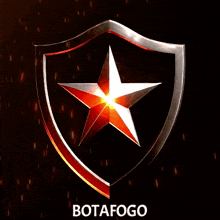 a shield with a star on it and the word botafogo on the bottom