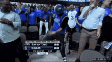 a basketball game between san antonio and dallas