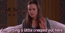Reaction Girl GIF - Reaction Girl Creeped Out GIFs
