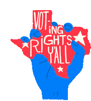 Yall Voting Rights Yall Sticker - Yall Voting Rights Yall Texas Stickers