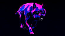 Badwolf Wolf GIF - Badwolf Wolf Neon GIFs