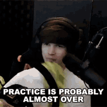 Practice Is Probably Almost Over Casey Kirwan GIF - Practice Is Probably Almost Over Casey Kirwan Practice Might End Soon GIFs