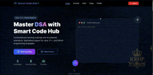 a screenshot of a website that says master dsa with smart code hub on it