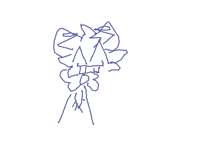 a drawing of a bunch of lines and triangles