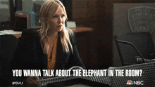 You Wanna Talk About The Elephant In The Room Detective Amanda Rollins GIF - You Wanna Talk About The Elephant In The Room Detective Amanda Rollins Kelli Giddish GIFs