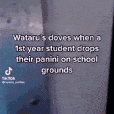 Wataru’s Doves When A 1st Year Student Drops Their Panini On School G Enstars GIF - Wataru’s Doves When A 1st Year Student Drops Their Panini On School G Enstars Zivic GIFs