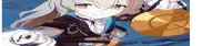 a girl with long white hair is holding a sword and shield