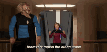 Teamwork Makes The Dream Work Captain Kathryn Janeway GIF