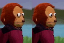 Awkward Monkey Looking Away Puppet Meme